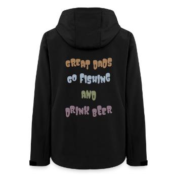 Cadeau de la fête des pères de Fishing Daddy - Veste softshell femme recyclée Stanley/Stella - noir - Dos - AI Model Female 172 light (172cm)