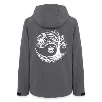 Tree with skulls - Women’s Recycled Softshell Jacket by Stanley/Stella - anthracite - Back - AI Model Female 172 light (172cm)