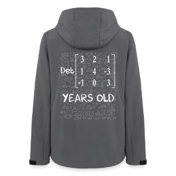 40e anniversaire 40 ans déterminant de matrice - Veste softshell femme recyclée Stanley/Stella - charbon - Dos - AI Model Female 172 light (172cm)
