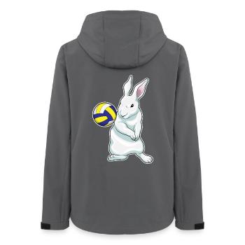 Joueur de volley-ball Bunny Volley-ball - Veste softshell femme recyclée Stanley/Stella - charbon - Dos - AI Model Female 172 light (172cm)