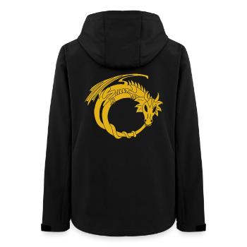 The Golden Dragon Ring - Women’s Recycled Softshell Jacket by Stanley/Stella - black - Back - AI Model Female 172 light (172cm)