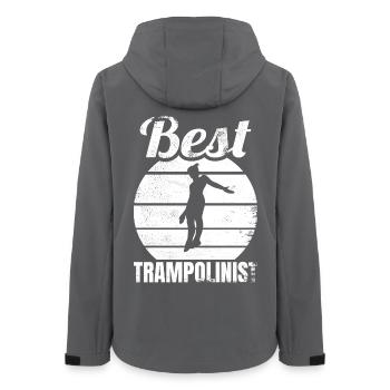 Drôle de pull trampoline - Veste softshell femme recyclée Stanley/Stella - charbon - Dos - AI Model Female 172 light (172cm)
