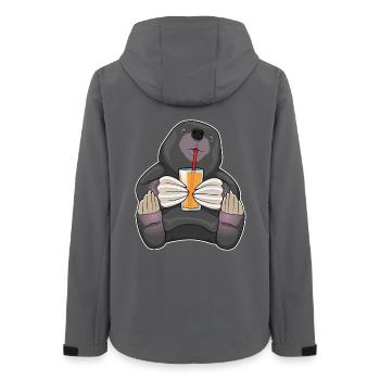 Jus de taupe - Veste softshell femme recyclée Stanley/Stella - charbon - Dos - AI Model Female 172 light (172cm)