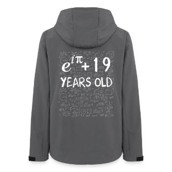 18. Geburtstag 18 Jahre alt Euler Identität - Frauen Recycelte Softshelljacke von Stanley/Stella - Anthrazit - Hinten - AI Model Female 172 light (172cm)