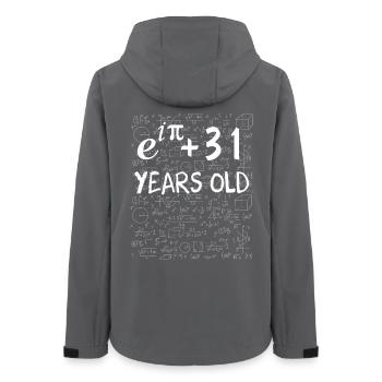 30. Geburtstag 30 Jahre Euler Identity - Frauen Recycelte Softshelljacke von Stanley/Stella - Anthrazit - Hinten - AI Model Female 172 light (172cm)