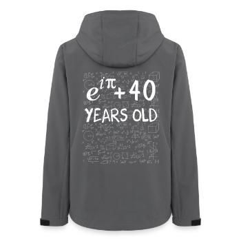 39. Geburtstag 39 Jahre - Frauen Recycelte Softshelljacke von Stanley/Stella - Anthrazit - Hinten - AI Model Female 172 light (172cm)