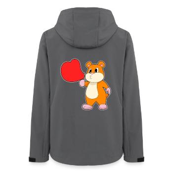 Bulles de savon pour hamster - Veste softshell femme recyclée Stanley/Stella - charbon - Dos - AI Model Female 172 light (172cm)