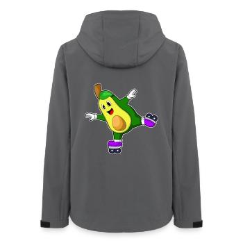 Avocado Inline skating Inline skates - Frauen Recycelte Softshelljacke von Stanley/Stella - Anthrazit - Hinten - AI Model Female 172 light (172cm)