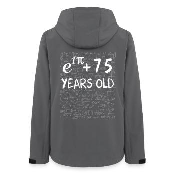 74th Birthday 74 Years Euler Identity Math Gift - Women’s Recycled Softshell Jacket by Stanley/Stella - anthracite - Back - AI Model Female 172 light (172cm)