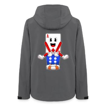 Poker Poker Jetons Cartes de poker - Veste softshell femme recyclée Stanley/Stella - charbon - Dos - AI Model Female 172 light (172cm)