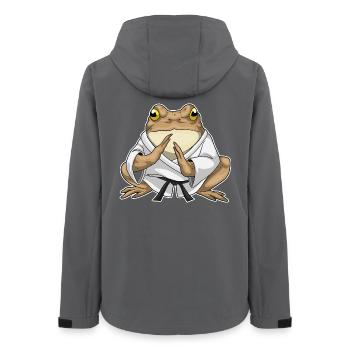 Arts martiaux de karaté grenouille - Veste softshell femme recyclée Stanley/Stella - charbon - Dos - AI Model Female 172 light (172cm)