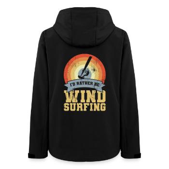 Citation Windsurfer Vintage - Veste softshell femme recyclée Stanley/Stella - noir - Dos - AI Model Female 172 light (172cm)