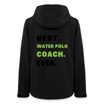 Meilleur Entraîneur Water-polo Humour Cadeau Coach - Veste softshell femme recyclée Stanley/Stella - noir - Dos - AI Model Female 172 light (172cm)