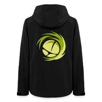 Logo de volleyball minimaliste - Veste softshell femme recyclée Stanley/Stella - noir - Dos - AI Model Female 172 light (172cm)