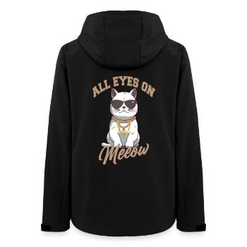 Tous les yeux sur le chat avec des lunettes de soleil - Veste softshell femme recyclée Stanley/Stella - noir - Dos - AI Model Female 172 light (172cm)