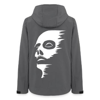 Geisterhaftes Gesicht - Frauen Recycelte Softshelljacke von Stanley/Stella - Anthrazit - Hinten - AI Model Female 172 light (172cm)