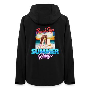 Strandtage - Frauen Recycelte Softshelljacke von Stanley/Stella - Schwarz - Hinten - AI Model Female 172 light (172cm)