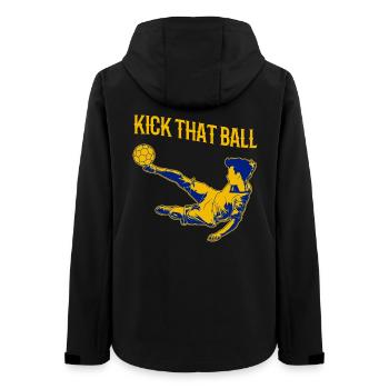 Slogan du football - Veste softshell femme recyclée Stanley/Stella - noir - Dos - AI Model Female 172 light (172cm)