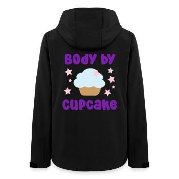 Body by cupcake - Frauen Recycelte Softshelljacke von Stanley/Stella - Schwarz - Hinten - AI Model Female 172 light (172cm)