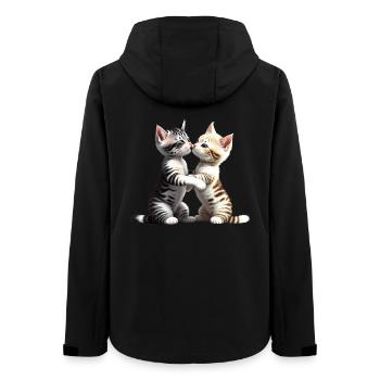 Embrasser les chats - Veste softshell femme recyclée Stanley/Stella - noir - Dos - AI Model Female 172 light (172cm)
