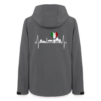 Rom Kolosseum Herzschlag Roma Skyline Rome Italien - Frauen Recycelte Softshelljacke von Stanley/Stella - Anthrazit - Hinten - AI Model Female 172 light (172cm)