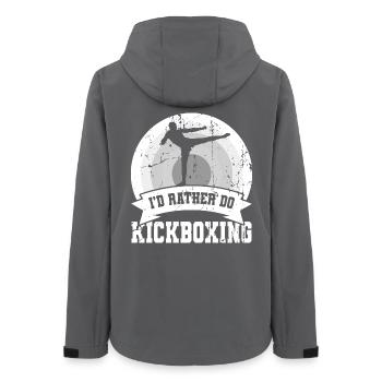 Je préfère faire du kickboxing - Veste softshell femme recyclée Stanley/Stella - charbon - Dos - AI Model Female 172 light (172cm)