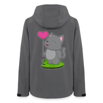 Ballon Chat - Veste softshell femme recyclée Stanley/Stella - charbon - Dos - AI Model Female 172 light (172cm)