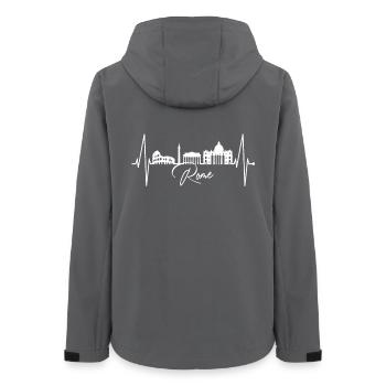 Rom Kolosseum Herzschlag Roma Skyline Rome Italien - Frauen Recycelte Softshelljacke von Stanley/Stella - Anthrazit - Hinten - AI Model Female 172 light (172cm)