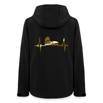 Rom Kolosseum Herzschlag Roma Skyline Rome Italien - Frauen Recycelte Softshelljacke von Stanley/Stella - Schwarz - Hinten - AI Model Female 172 light (172cm)