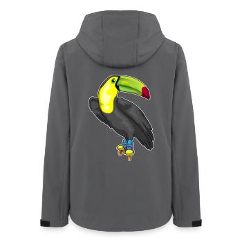 Tukan Inline skating Inline skates - Frauen Recycelte Softshelljacke von Stanley/Stella - Anthrazit - Hinten - AI Model Female 172 light (172cm)