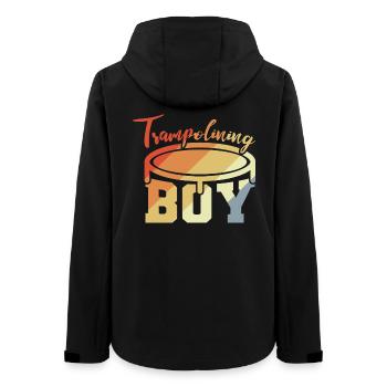 Garçon trampoline - Veste softshell femme recyclée Stanley/Stella - noir - Dos - AI Model Female 172 light (172cm)