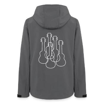 Dessin au ukulélé - Veste softshell femme recyclée Stanley/Stella - charbon - Dos - AI Model Female 172 light (172cm)