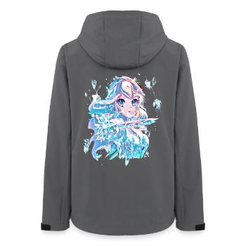 Princesse des glaces - Veste softshell femme recyclée Stanley/Stella - charbon - Dos - AI Model Female 172 light (172cm)
