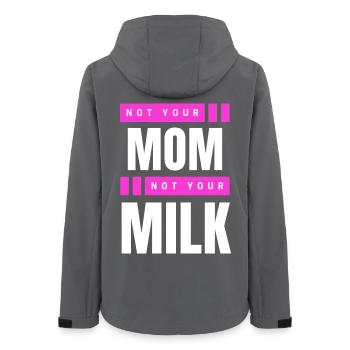Not Your Mum Not Your Milk - Frauen Recycelte Softshelljacke von Stanley/Stella - Anthrazit - Hinten - AI Model Female 172 light (172cm)
