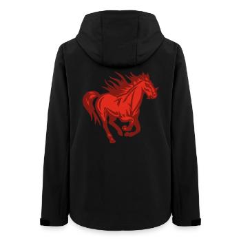 Demonic Horse - Women’s Recycled Softshell Jacket by Stanley/Stella - black - Back - AI Model Female 172 light (172cm)