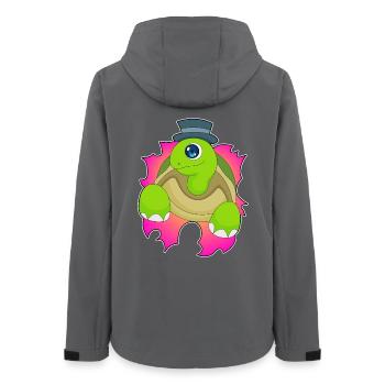 Schildkröte Hut - Frauen Recycelte Softshelljacke von Stanley/Stella - Anthrazit - Hinten - AI Model Female 172 light (172cm)