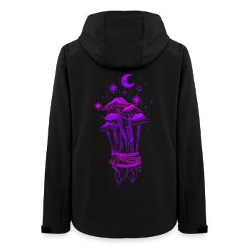 Pilze Magie Zauberpilze - Frauen Recycelte Softshelljacke von Stanley/Stella - Schwarz - Hinten - AI Model Female 172 light (172cm)