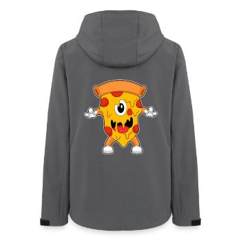 Pizza Halloween - Women’s Recycled Softshell Jacket by Stanley/Stella - anthracite - Back - AI Model Female 172 light (172cm)