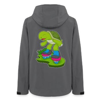 Schildkröte Inline skating Inline skates - Frauen Recycelte Softshelljacke von Stanley/Stella - Anthrazit - Hinten - AI Model Female 172 light (172cm)