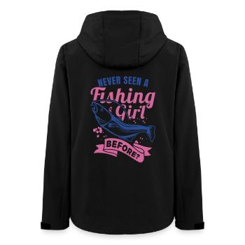 Fischermädchen - Frauen Recycelte Softshelljacke von Stanley/Stella - Schwarz - Hinten - AI Model Female 172 light (172cm)