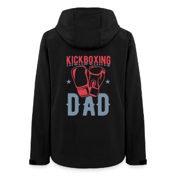 Kickboxing Dad - Women’s Recycled Softshell Jacket by Stanley/Stella - black - Back - AI Model Female 172 light (172cm)