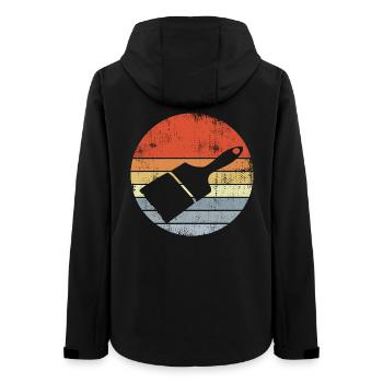 Painter, Varnisher, Brush - Women’s Recycled Softshell Jacket by Stanley/Stella - black - Back - AI Model Female 172 light (172cm)