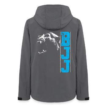Brazilian Jiu Jitsu BJJ Gorilla Head Geschenk - Frauen Recycelte Softshelljacke von Stanley/Stella - Anthrazit - Hinten - AI Model Female 172 light (172cm)