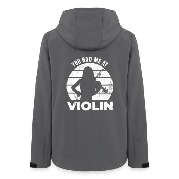 Dicton de violoniste - Veste softshell femme recyclée Stanley/Stella - charbon - Dos - AI Model Female 172 light (172cm)