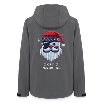 Père Noël avec motif de tricot Eye Patch - Veste softshell femme recyclée Stanley/Stella - charbon - Dos - AI Model Female 172 light (172cm)