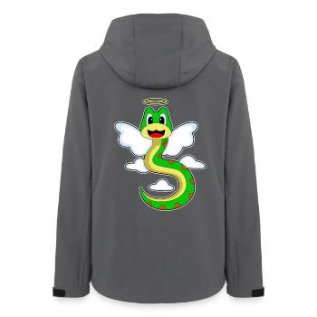 Schlange Engelsflügel - Frauen Recycelte Softshelljacke von Stanley/Stella - Anthrazit - Hinten - AI Model Female 172 light (172cm)