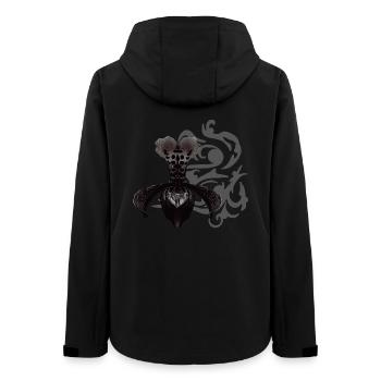 orchideen, tribals, gothic designs - Frauen Recycelte Softshelljacke von Stanley/Stella - Schwarz - Hinten - AI Model Female 172 light (172cm)