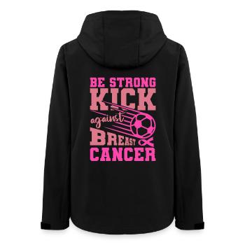 Be strong shot against breast cancer - Women’s Recycled Softshell Jacket by Stanley/Stella - black - Back - AI Model Female 172 light (172cm)
