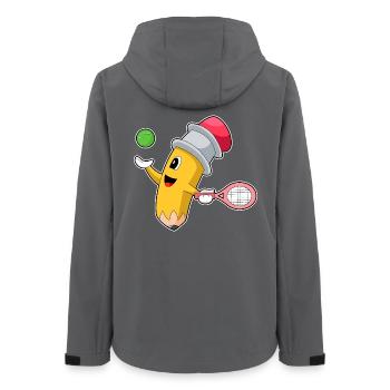 Pencil Tennis Racket - Women’s Recycled Softshell Jacket by Stanley/Stella - anthracite - Back - AI Model Female 172 light (172cm)