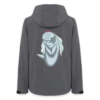 Delfin Braut Schleier Hochzeit - Frauen Recycelte Softshelljacke von Stanley/Stella - Anthrazit - Hinten - AI Model Female 172 light (172cm)